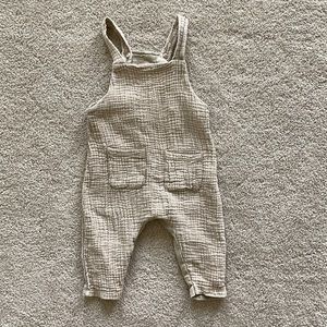 Zara baby linen overalls